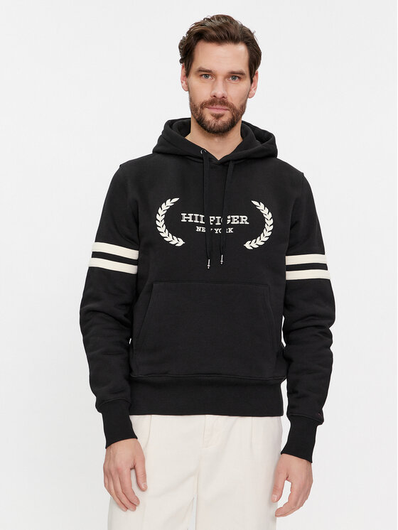 Tommy Hilfiger Tommy Hilfiger Μπλούζα Laurel MW0MW33648 Μαύρο Regular Fit