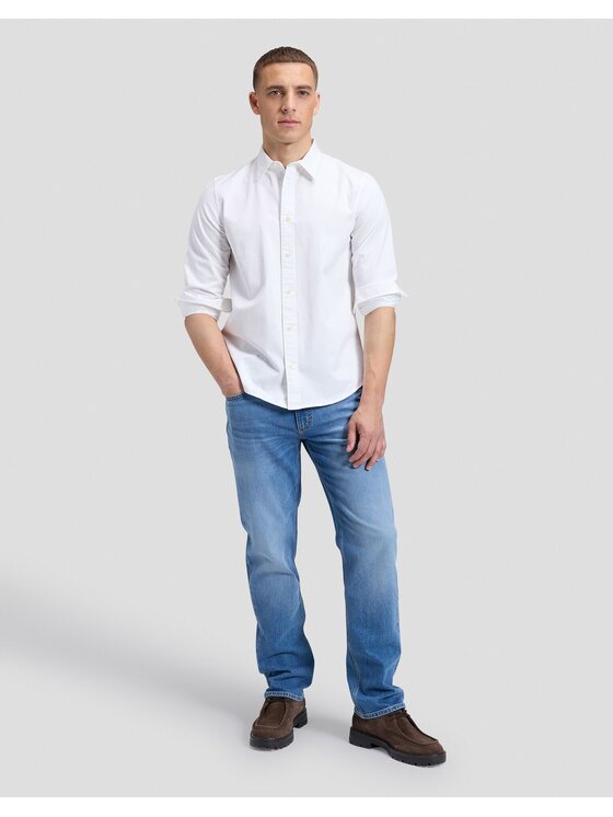 Lee Lee Koszula SHIRT Biały Regular Fit
