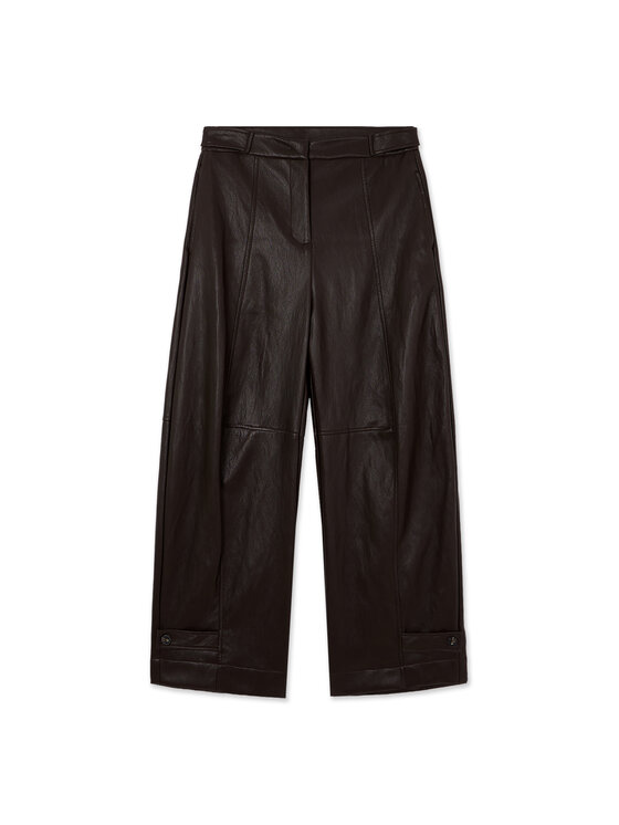 Oltre Oltre Spodnie materiałowe P09JR009911N032 Brązowy Flared Fit