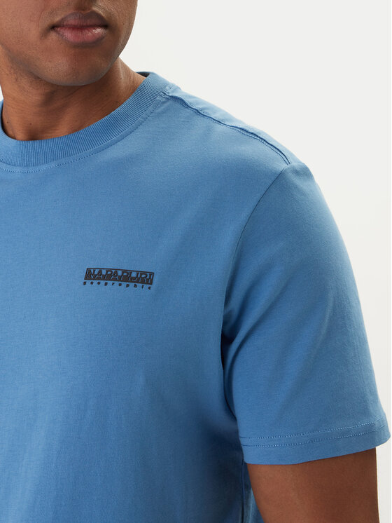 Napapijri Napapijri T-Shirt Smallbox NP0A88TR Modrá Regular Fit