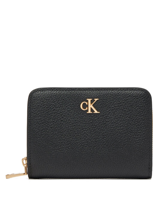 Portofel Mare pentru Bărbați Calvin Klein Minimal Monogrm Lthr Med Flap Zi LV04F1064G Negru
