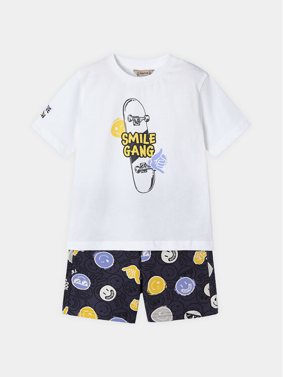 Mayoral Mayoral Komplet t-shirt i spodenki 3606 Kolorowy Regular Fit