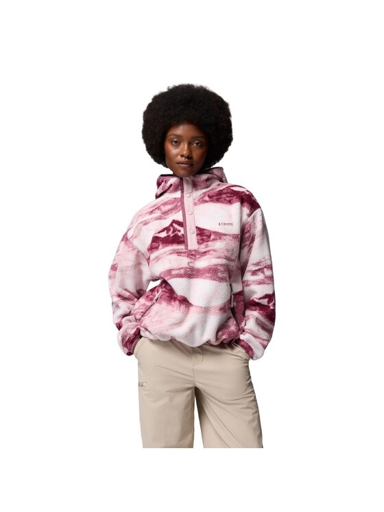 Columbia Columbia Polar Helvetia II Printed Fleece Hoodie 2098481551 Różowy Regular Fit