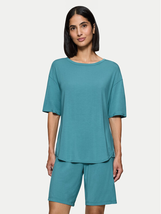 Triumph Triumph Pižama Timeless Sensuality 10222627 Turkizna Relaxed Fit