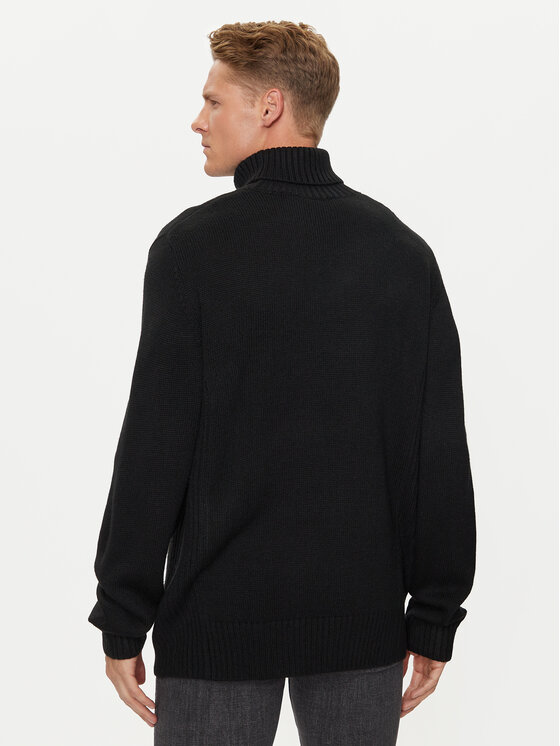 Karl Lagerfeld Jeans Karl Lagerfeld Jeans Rollkragenpullover 246D2000 Schwarz Regular Fit