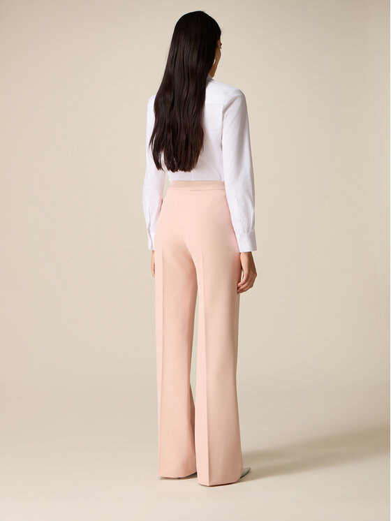 Oltre Oltre Pantaloni di tessuto P045R008912N006 Rosa Baggy Fit