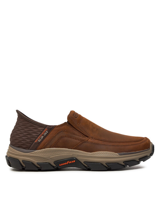 Skechers Skechers Sneakersy Skechers Slip-Ins Respected - Elgin Brązowy