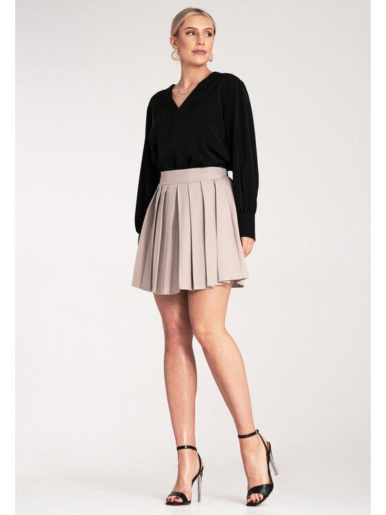 FIGL FIGL Φούστα mini M1159 Μπεζ A-Line Fit