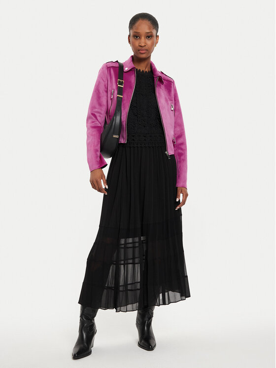 Morgan Morgan Jacke aus Kunstleder 222-GSUD Rosa Regular Fit