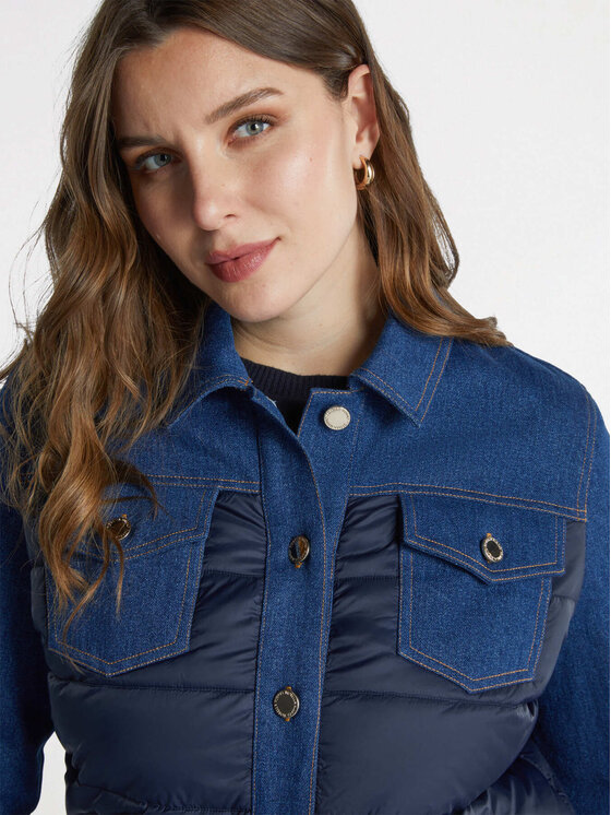 Fiorella Rubino Fiorella Rubino Giubbotto piumino F374T001263N034 Blu Regular Fit