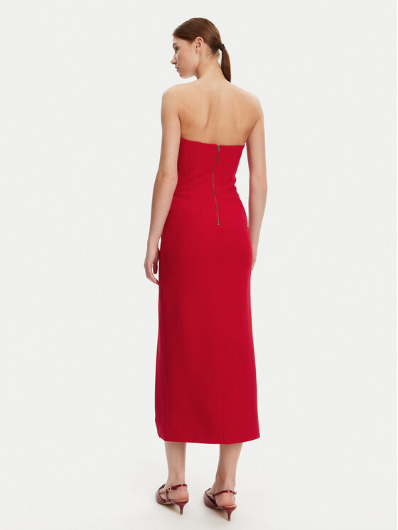 Bardot Bardot Sukienka koktajlowa 59728DB Czerwony Slim Fit