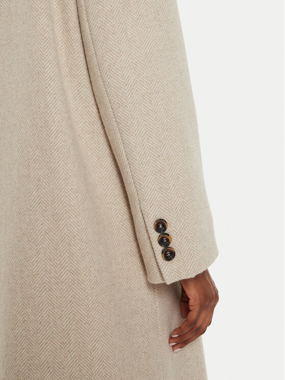 Marella Marella Cappotto di lana Acacia 2423016014 Beige Regular Fit