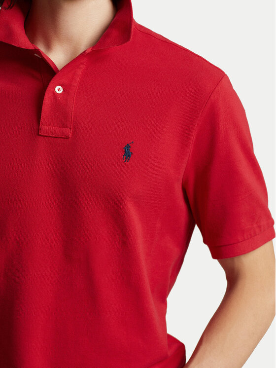 Polo Ralph Lauren Polo Ralph Lauren Pólóing Core Replen 710666998 Piros Custom Slim Fit