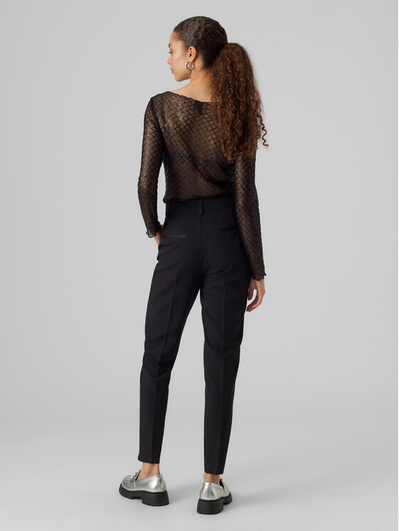 Vero Moda Vero Moda Bluzka 10299302 Czarny Regular Fit