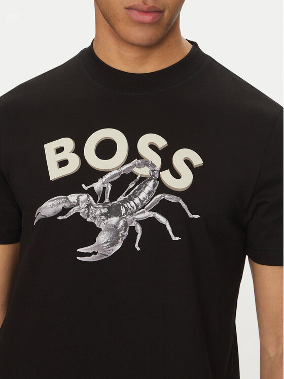 BOSS BOSS T-Shirt Te_Bossfish 50539196 Czarny Regular Fit
