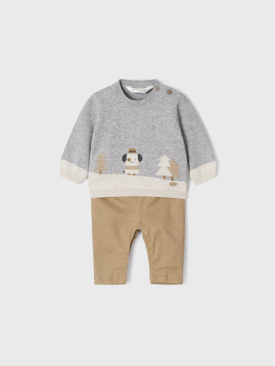 Completo pullover e pantaloni di tessuto 2521