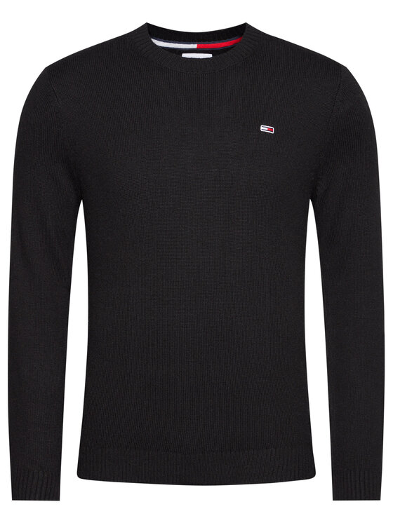 Tommy Jeans Megztinis Light Blend Crew DM0DM08811 Juoda Regular Fit •  Modivo.lt