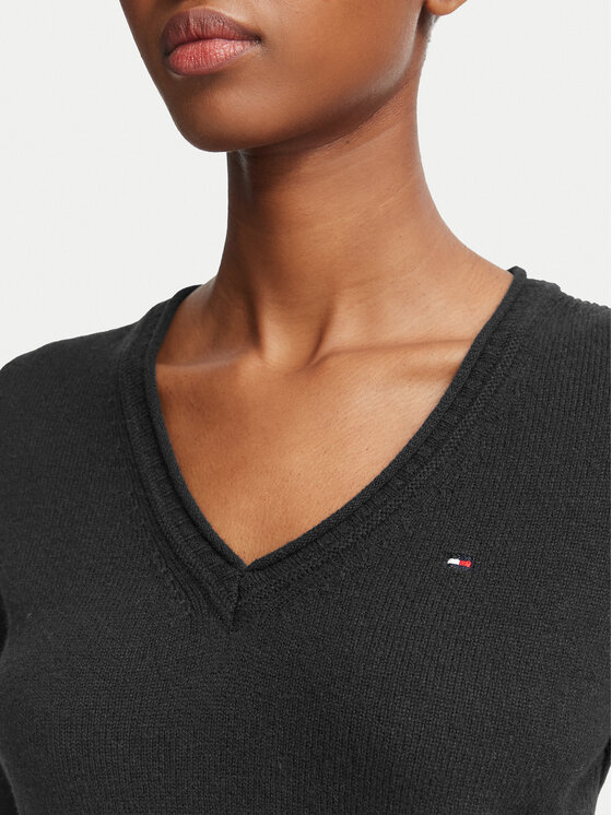 Tommy Hilfiger Tommy Hilfiger Megztinis WW0WW43505 Juoda Regular Fit