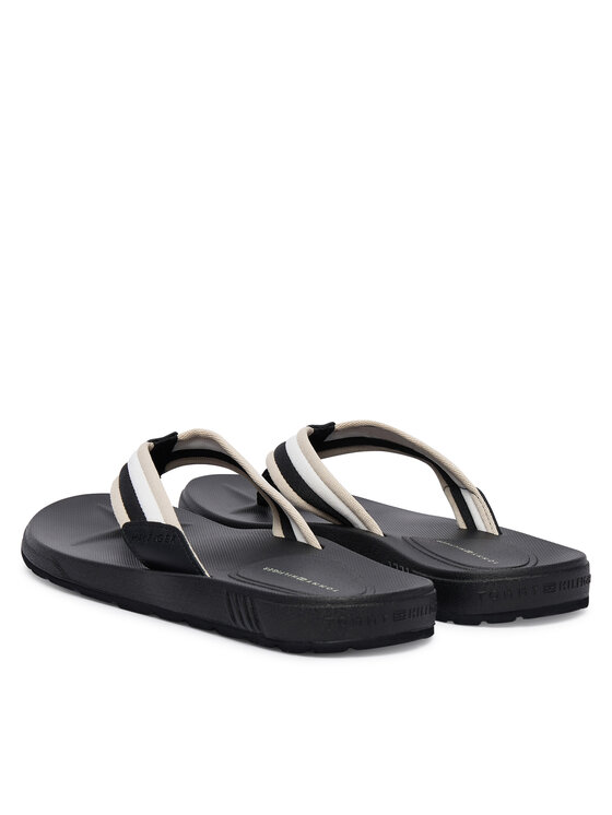 Tommy Hilfiger Tommy Hilfiger Šlepetės per pirštą FM0FM05803 Juoda