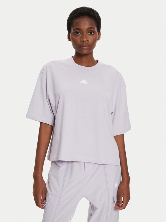 adidas T-shirt Dance IS0877 Viola Loose Fit, taglia : XL