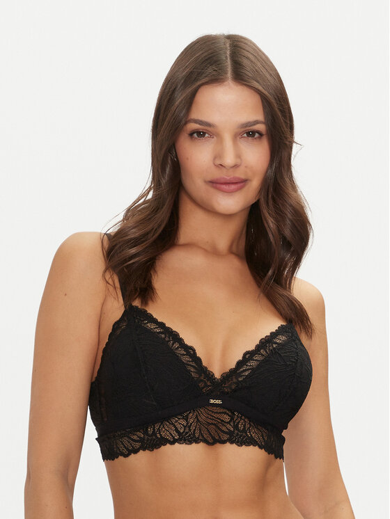 Boss Podprsenka Bralette Bianca 50525242 Čierna