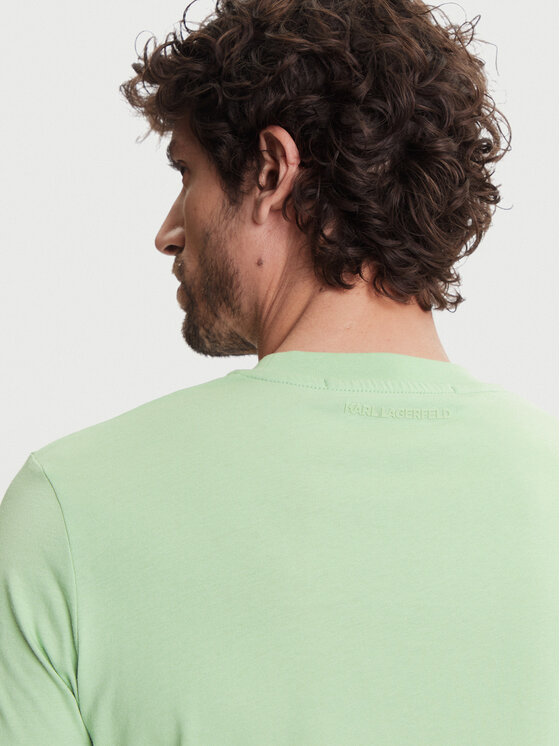 KARL LAGERFELD KARL LAGERFELD Tricou 755710 552224 Verde Regular Fit