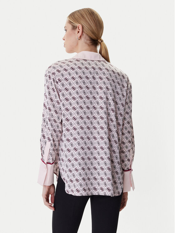 Guess Guess Košulja W4YH47 WF1T2 Ružičasta Regular Fit