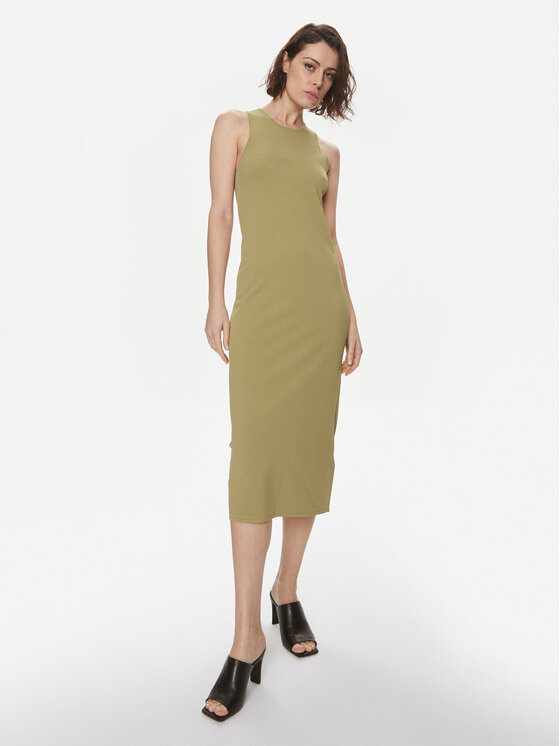 Weekend Max Mara Weekend Max Mara Rochie de zi Astoria 2415321022 Verde Slim Fit