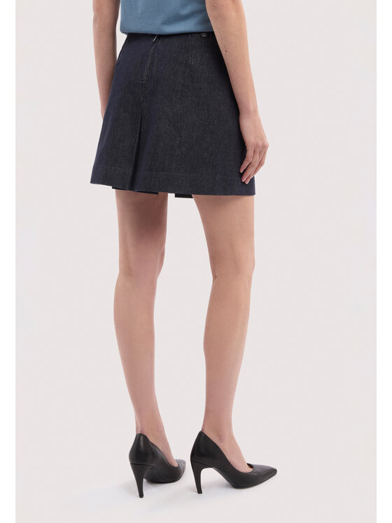 Trussardi Trussardi Spódnica midi 1404A000674N0DO Niebieski A-Line Fit