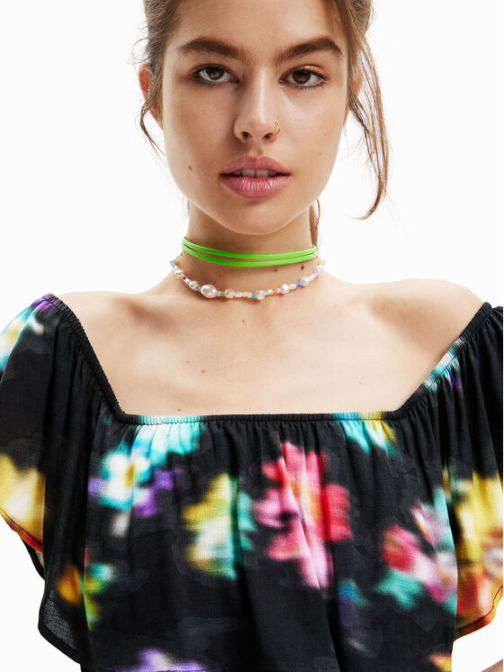 Desigual Desigual Každodenné šaty 23SWVW55 Čierna Regular Fit