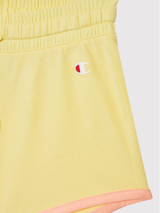 Champion Champion Набір футболка і спортивні шорти 404319 Жовтий Custom Fit