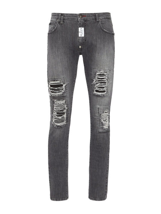 PHILIPP PLEIN PHILIPP PLEIN Jeansy 1171 Šedá Skinny Fit
