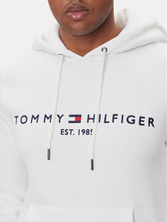 Tommy Hilfiger Tommy Hilfiger Bluză Logo MW0MW11599 Alb Regular Fit