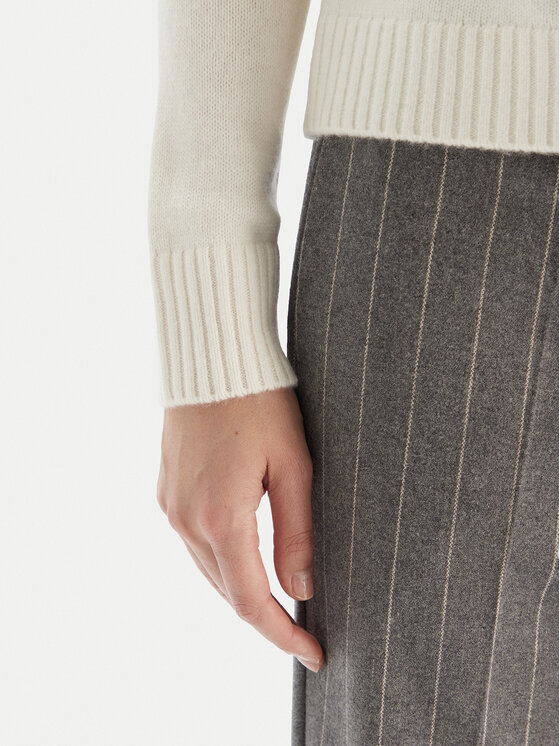 KAOS KAOS Pletena jopica RI1KT018 Écru Regular Fit