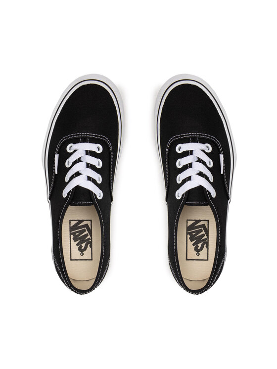 Vans platform hotsell authentic black