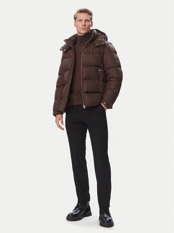 BOSS BOSS Winterjacke H-Colter 50565108 Dunkelbraun Regular Fit