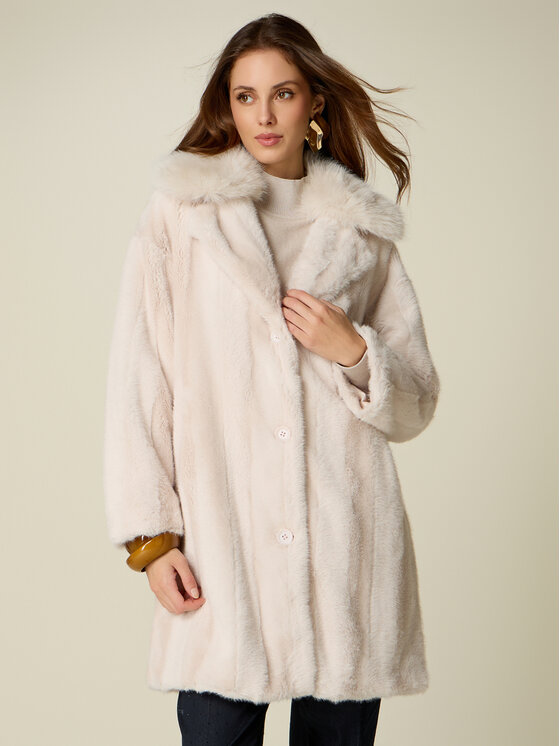 Oltre Oltre Cappotto invernale 0083J100165N021 Bianco Over Fit