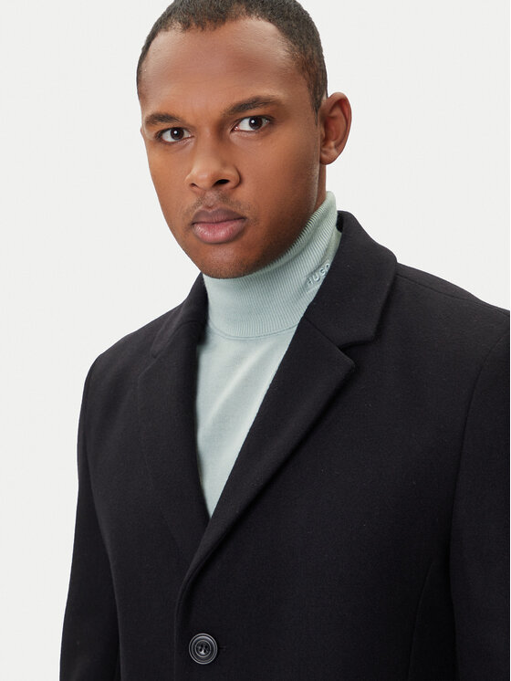 HUGO HUGO Vuneni kaput Migor2541 50546528 Crna Slim Fit