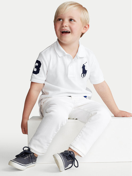 Polo Ralph Lauren Polo Ralph Lauren Тениска с яка и копчета 322670257006 Бял Regular Fit