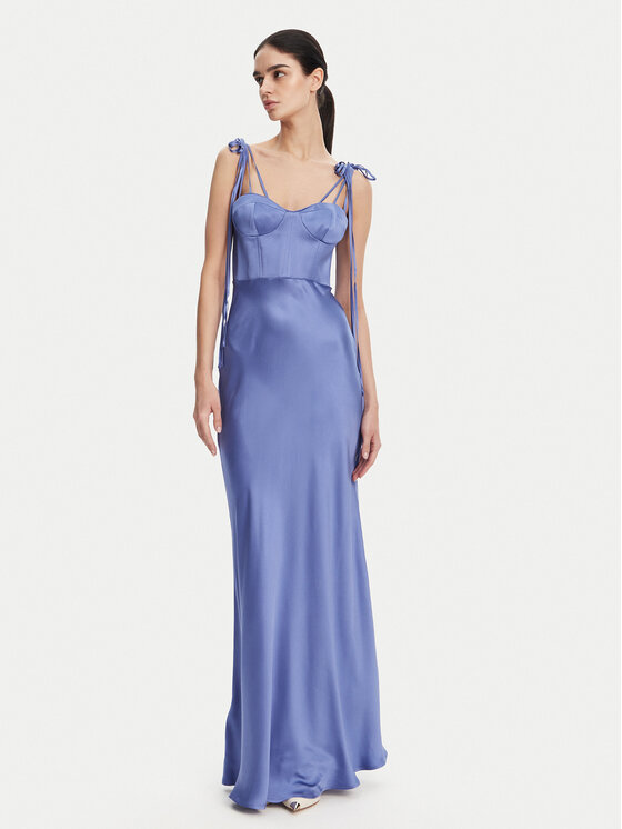 PINKO PINKO Večerní šaty 104996 A2GZ Modrá Regular Fit