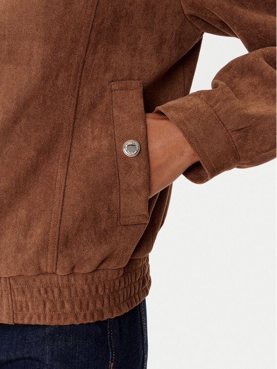 Morgan Morgan Jacke aus Kunstleder 252-GPOKEL Braun Regular Fit