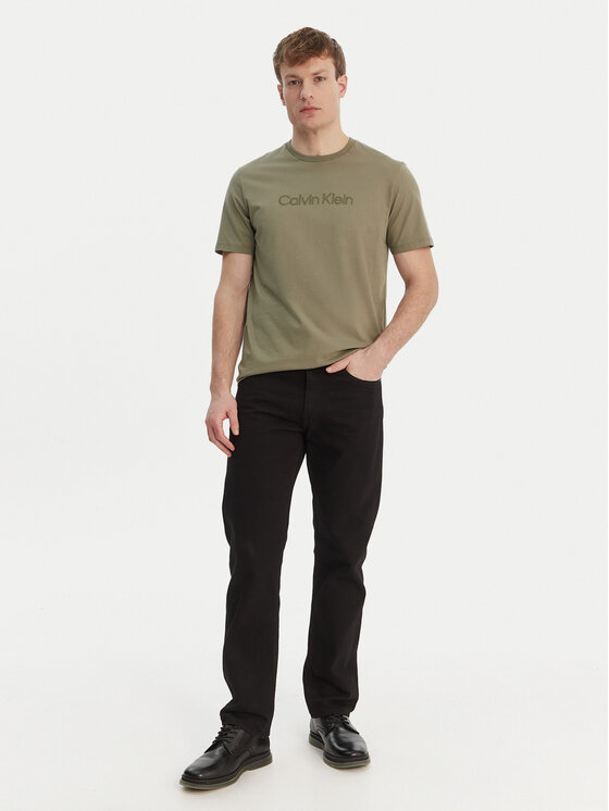 Calvin Klein Calvin Klein T-Shirt LV04LF810G Zielony Regular Fit