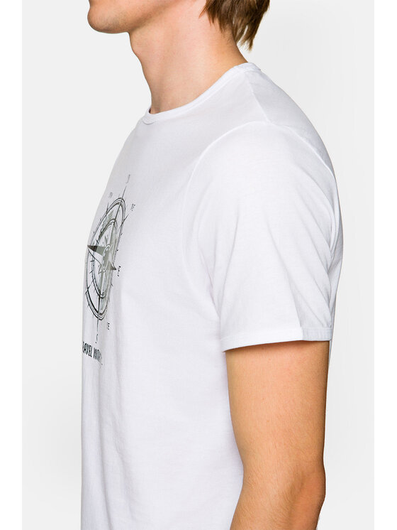 Lancerto Lancerto T-Shirt Elliott TS073221000022 Biały Regular Fit