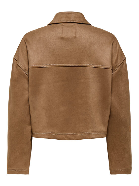ONLY ONLY Ādas imitācijas jaka Stina 15351260 Brūns Regular Fit
