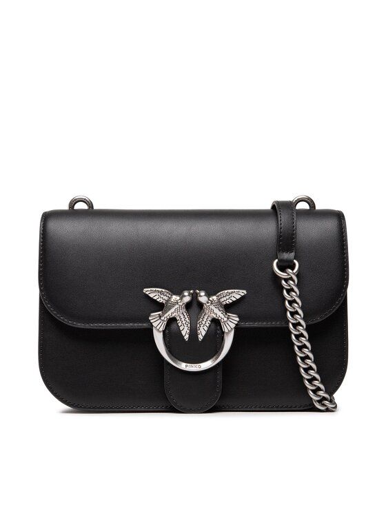 PINKO Pinko Handtasche Love Bell Classic Silmpy 2 Cl AI 22-23 1P22U1 Y5H7 Schwarz