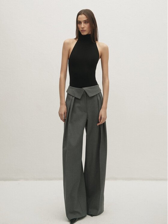 Le Collet Le Collet Body KAYLA Czarny Slim Fit