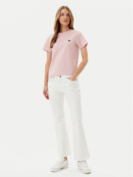 Wrangler Wrangler Póló 112362576 Rózsaszín Regular Fit