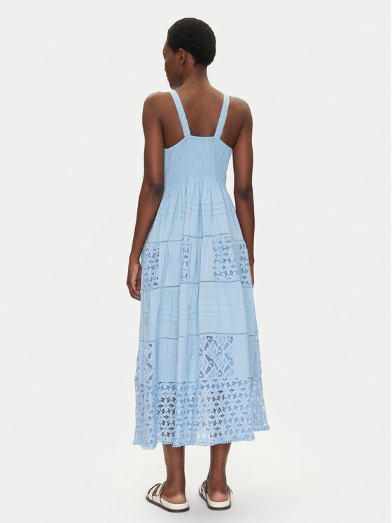 Iconique Iconique Літня сукня IC25-064 Блакитний Regular Fit