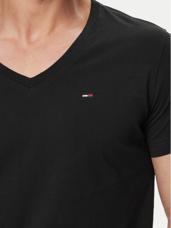 Tommy Jeans Tommy Jeans Majica DM0DM04410 Črna Regular Fit
