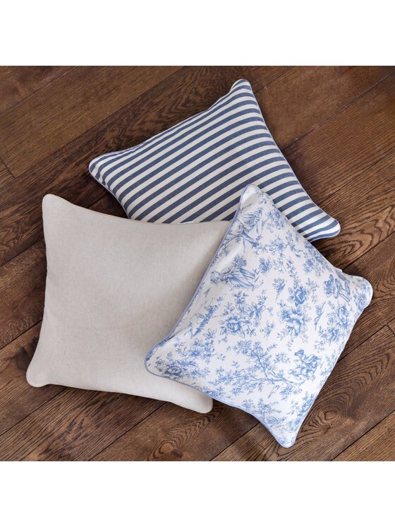 Roseberry Home Roseberry Home Poszewka dekoracyjna Toile de Jouy Blue Niebieski